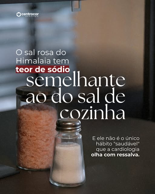 Publicação: sal rosa do Himalaia e teor de sódio