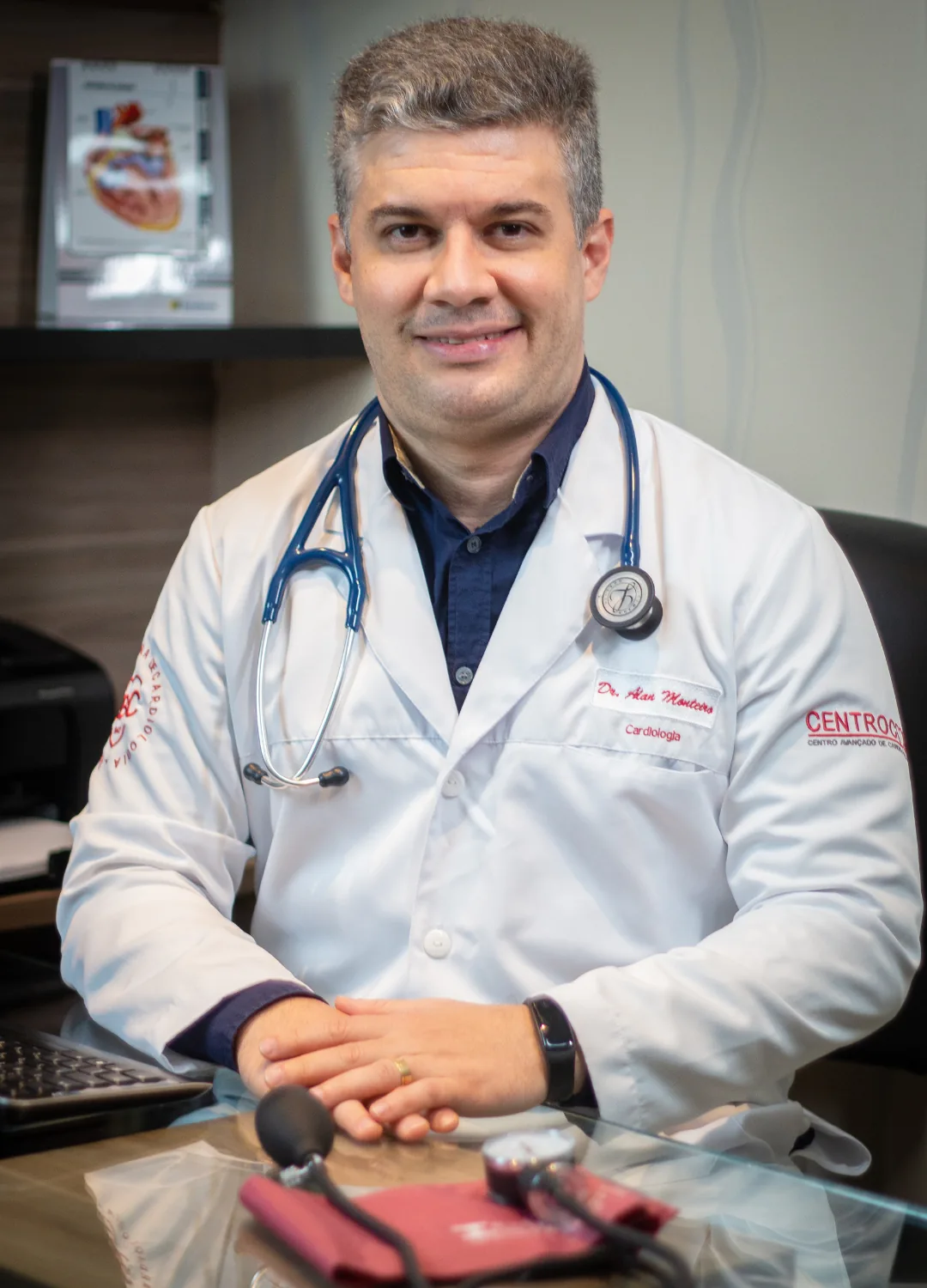 Dr. Alan Monteiro, médico cardiologista da Clínica Centrocor
